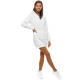Sieviešu balta kleita ar kapuci Megan JS/YS10003/1