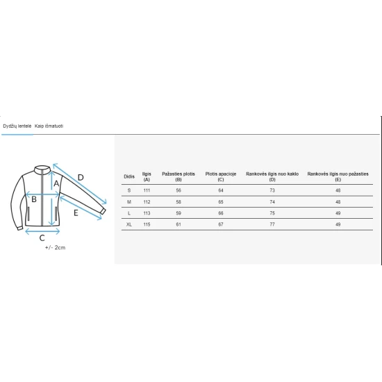 Sieviešu stepēta jaka Favi TY3089