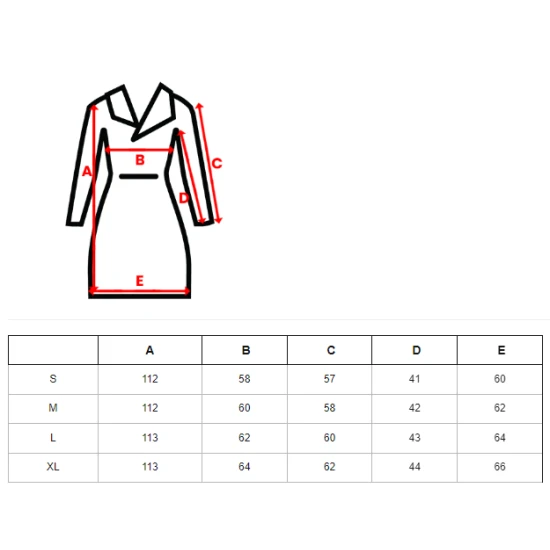 Brūna gara jaka Suker JS/5M3177/84Z