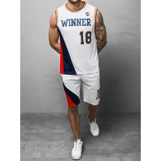 Balts vīriešu treniņtērps Winner JS/68C10167