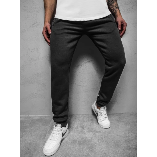 Vīriešu melnas ikdienas bikses Sergo Gadījuma bikses