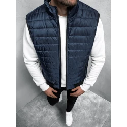 Stepēta vīriešu tumši zila veste Lider