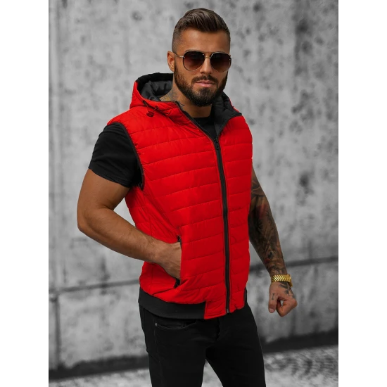 Sarkana vīriešu veste Minel JS/MY88Z