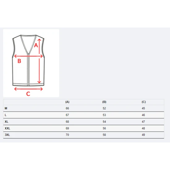 Vīriešu sarkana Viko veste TX4241
