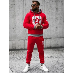 Sarkans vīriešu sporta komplekts Star