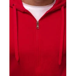 Tumši sarkans vīriešu džemperis Lore