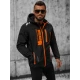 Akcija Vīriešu melna jaka ar oranžām detaļām Ero