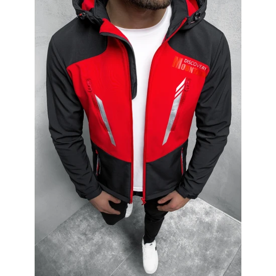 Melnas-sarkanas vīriešu zeķubikses Tain JS/HH022/1C