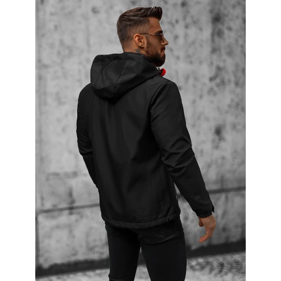 Melnas-sarkanas vīriešu zeķubikses Tain JS/HH022/1C