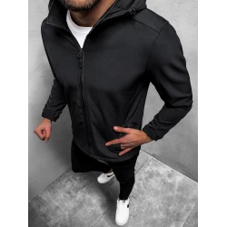 Vīriešu melna jaka 