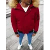 Bomber stila ziemas bordo vīriešu jaka Lemor JS/201901