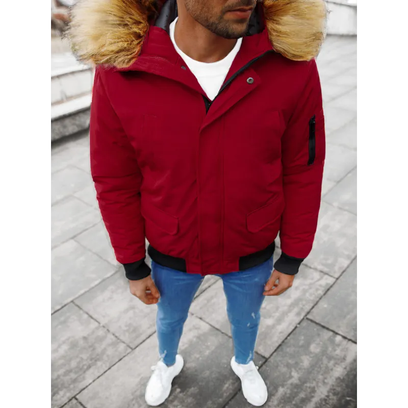 Bomber stila ziemas bordo vīriešu jaka Lemor JS/201901
