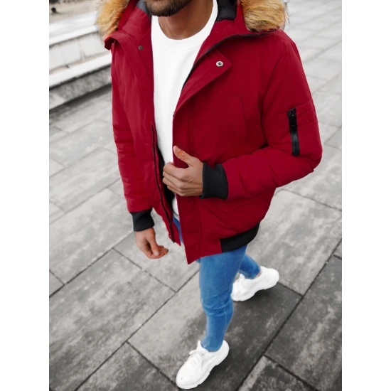 Bomber stila ziemas bordo vīriešu jaka Lemor JS/201901