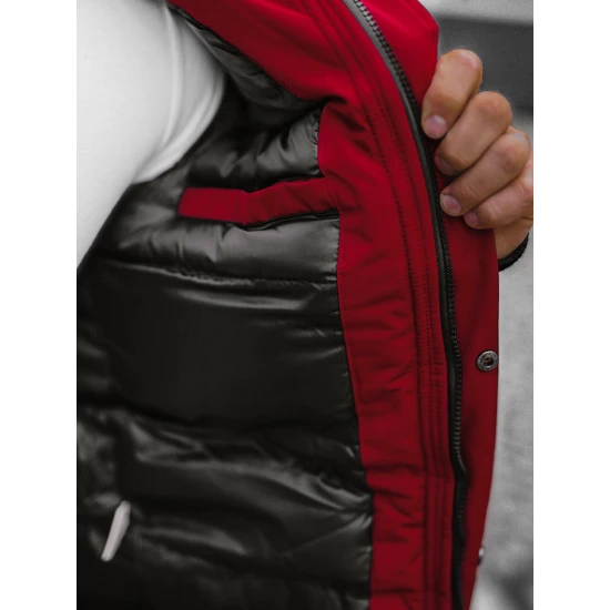 Bomber stila ziemas bordo vīriešu jaka Lemor JS/201901