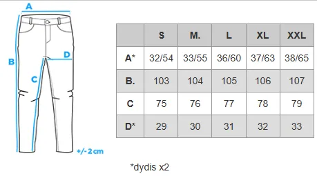 Izmēru tabula (cm)