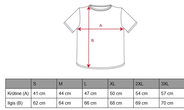 Size chart (cm)