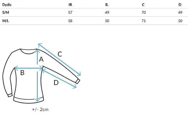 Size chart (cm)