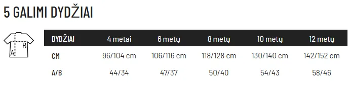 Izmēru tabula (cm)